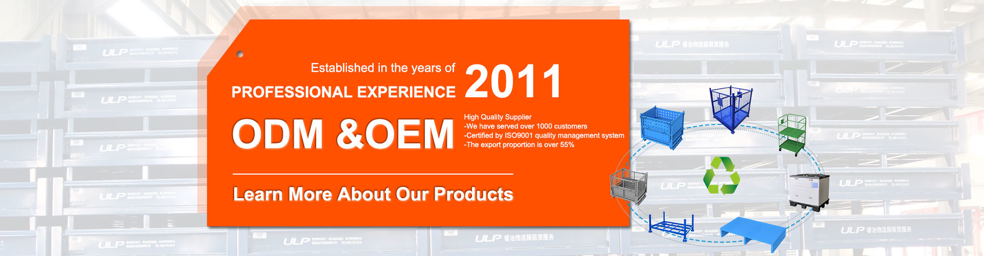 Qualität Zusammenklappbarer Paletten-Käfig usine